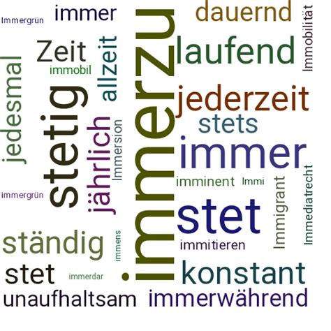 immerzu synonym|German.